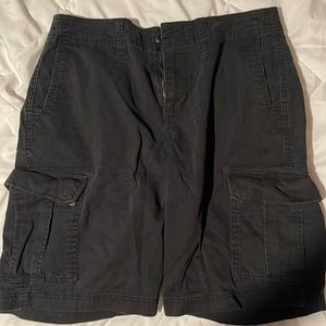 30 waist Black Cargo Shorts